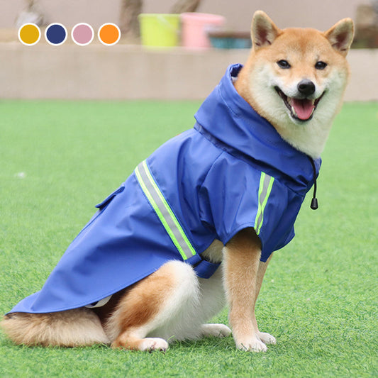 ⏳🔥LIMITED-TIME 50% OFF! ⏰Reflective Windproof Hooded Dog Raincoat☔️