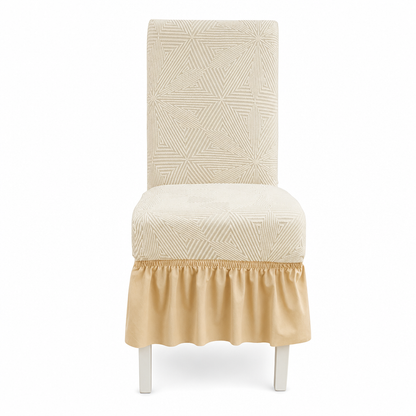 ⏳🔥LIMITED-TIME 50% OFF! ⏰Thickened Stretch Chair Cover with Ruffled Skirt Universal Dustproof Slipcover🪑🛡️