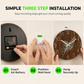 ⏳🔥LIMITED-TIME 50% OFF! ⏰12-Inch Silent Wooden Wall Clock – Luminous Glow & MDF Wood Grain✨