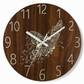 ⏳🔥LIMITED-TIME 50% OFF! ⏰12-Inch Silent Wooden Wall Clock – Luminous Glow & MDF Wood Grain✨