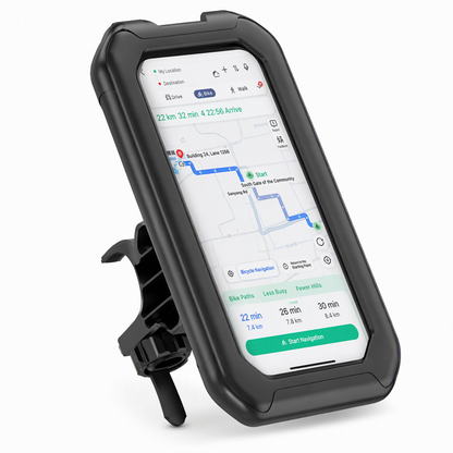 ⏳🔥LIMITED-TIME 50% OFF! ⏰Waterproof Motorcycle and Bicycle Phone Holder with Touch Screen and 360 Degree Rotation🚴