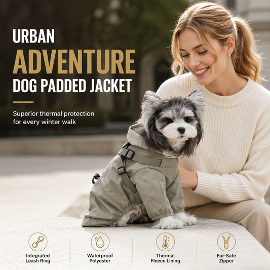 ⏳🔥LIMITED-TIME 50% OFF! ⏰Warm Padded Dog Winter Coat Waterproof Windproof Outdoor Pet for Autumn and Winter🐾💧
