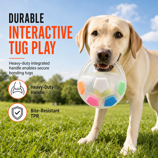 ⏳🔥LIMITED-TIME 50% OFF! ⏰Interactive Dog Soccer Ball Toy with Grab Tabs⚽️