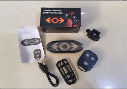 ⏳🔥LIMITED-TIME 50% OFF! ⏰Bicycle Remote Control Turn Signal Taillight with Horn Warning Light for Road and Mountain Bikes🚴