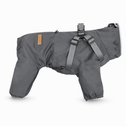 ⏳🔥LIMITED-TIME 50% OFF! ⏰Lightweight Water Resistant Four Legged Dog Raincoat Reflective Outdoor with Leash Attachment for Small and Large Dogs🐶🌧️