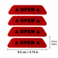 ⏳🔥LIMITED-TIME 50% OFF! ⏰4 Pieces Car Door Reflective Warning Stickers OPEN Safety Anti Collision Decals🚪✨