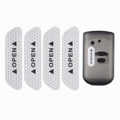 ⏳🔥LIMITED-TIME 50% OFF! ⏰4 Pieces Car Door Reflective Warning Stickers OPEN Safety Anti Collision Decals🚪✨