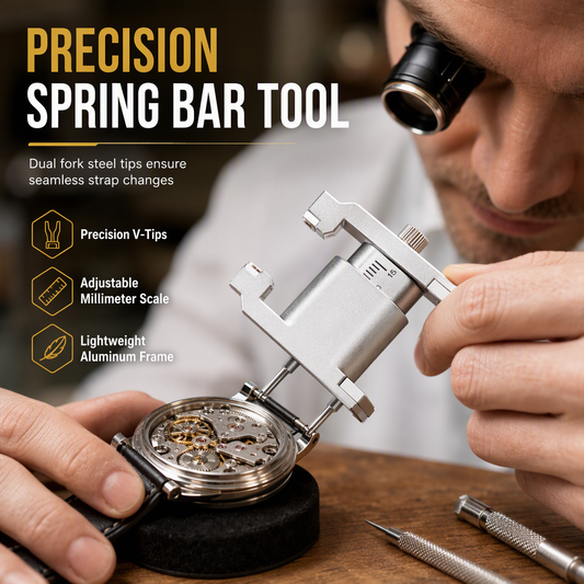 ⏳🔥LIMITED-TIME 50% OFF! ⏰Watch Repair Tool V Shaped Spring Bar Pliers and Tweezers Kit for Strap Removal⌚🔧
