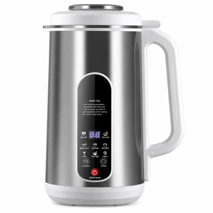 ⏳🔥LIMITED-TIME 50% OFF! ⏰Multi-functional 304 stainless steel soy milk maker, large capacity, filter-free, built-in smart timer🥛