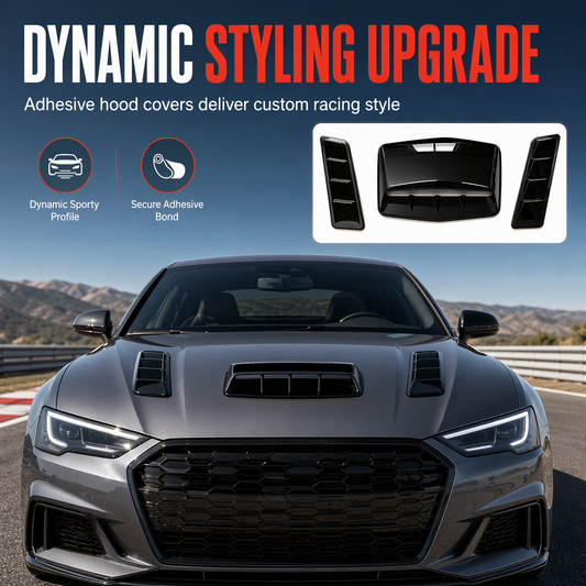 ⏳🔥LIMITED-TIME 50% OFF! ⏰Car Hood Scoop Decoration: Sporty Aerodynamic, ABS, No-Drill, Universal Fit🚗