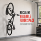 ⏳🔥LIMITED-TIME 50% OFF! ⏰Adjustable Wall Mounted Bike Hanger Indoor Bicycle Storage Rack Hook for Mountain Bikes🚴