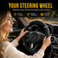 ⏳🔥LIMITED-TIME 50% OFF! ⏰✨ Rhinestone Steering Wheel Cover – Quilted PU Leather & Sparkling Details for a Glam Car Interior ❤️⭐