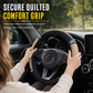 ⏳🔥LIMITED-TIME 50% OFF! ⏰✨ Rhinestone Steering Wheel Cover – Quilted PU Leather & Sparkling Details for a Glam Car Interior ❤️⭐