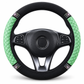 ⏳🔥LIMITED-TIME 50% OFF! ⏰✨ Rhinestone Steering Wheel Cover – Quilted PU Leather & Sparkling Details for a Glam Car Interior ❤️⭐