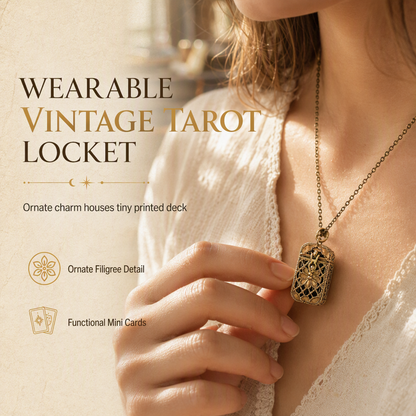 ⏳🔥LIMITED-TIME 50% OFF! ⏰Women's Tiny Tarot Card with Chain Jewelry