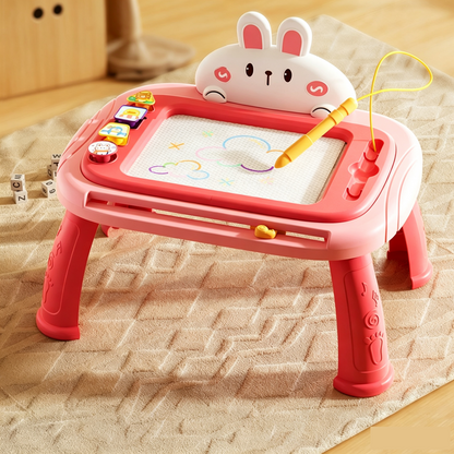 ⏳🔥LIMITED-TIME 50% OFF! ⏰Kids Magnetic Drawing Board – Colorful Erasable Doodle Pad with Pen & 4 Stamps🎨