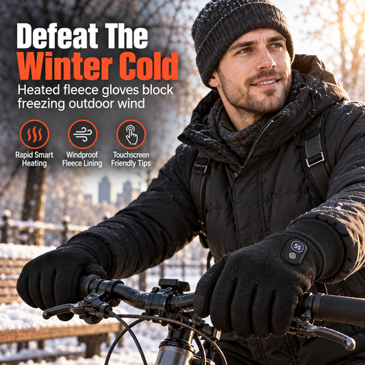 ⏳🔥LIMITED-TIME 50% OFF! ⏰Electric Heated Gloves for Men and Women Winter Warm Touchscreen Thermal Gloves for Motorcycle Riding Skiing and Outdoor Sports🧤