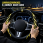 ⏳🔥LIMITED-TIME 50% OFF! ⏰Luminous Nappa leather steering wheel cover, non-slip & durable🚗✨