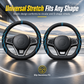 ⏳🔥LIMITED-TIME 50% OFF! ⏰Luminous Nappa leather steering wheel cover, non-slip & durable🚗✨