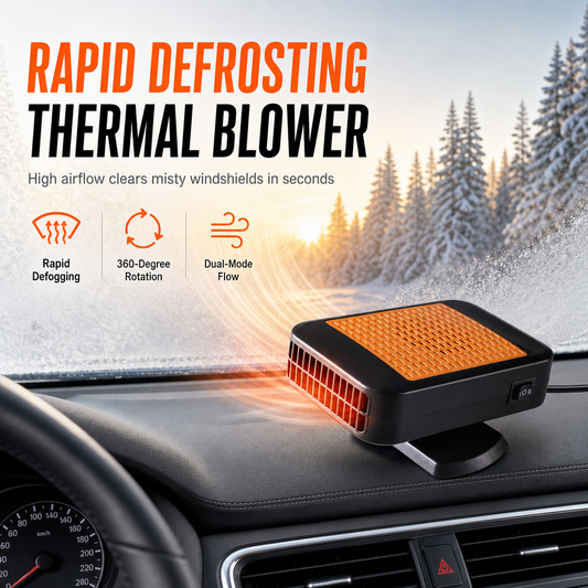 ⏳🔥LIMITED-TIME 50% OFF! ⏰Portable Car Defroster Defogger – Fast, Rotatable, Safe🚗❄️