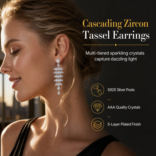 ⏳🔥LIMITED-TIME 50% OFF! ⏰💎 S925 Sterling Silver Micro Pave Zircon Fan-Shaped Earrings – Elegant Sparkle for Every Occasion ✨