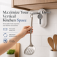 ⏳🔥LIMITED-TIME 50% OFF! ⏰Rotating 5-Hook Rack – Drill-Free Storage for a Clutter-Free Kitchen ✨🏠