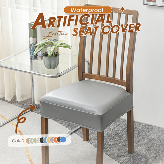 ⏳🔥LIMITED-TIME 50% OFF! ⏰🪑 Waterproof Stretch PU Leather Dining Chair Seat Cover 💧