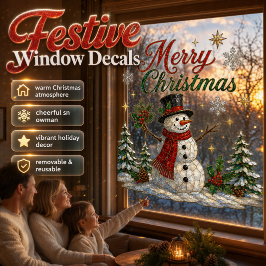 ⏳🔥LIMITED-TIME 50% OFF! ⏰Christmas Window Decals🎅