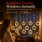 ⏳🔥LIMITED-TIME 50% OFF! ⏰USB LED icicle string lights, star & tree ring hanging lights, gorgeous holiday window decor🎄