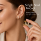 ⏳🔥LIMITED-TIME 50% OFF! ⏰Minimalist 3-Layer Curved Ear Crawler Earrings with Sparkling Rhinestones🌸