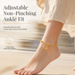 ⏳🔥LIMITED-TIME 50% OFF! ⏰✨Women Double Layer Gold Tone Heart Charm Anklet with Small Beads Foot Jewelry Gift✨