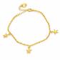 ⏳🔥LIMITED-TIME 50% OFF! ⏰✨Women Double Layer Gold Tone Heart Charm Anklet with Small Beads Foot Jewelry Gift✨