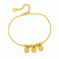 ⏳🔥LIMITED-TIME 50% OFF! ⏰✨Women Double Layer Gold Tone Heart Charm Anklet with Small Beads Foot Jewelry Gift✨