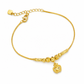⏳🔥LIMITED-TIME 50% OFF! ⏰✨Women Double Layer Gold Tone Heart Charm Anklet with Small Beads Foot Jewelry Gift✨