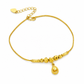 ⏳🔥LIMITED-TIME 50% OFF! ⏰✨Women Double Layer Gold Tone Heart Charm Anklet with Small Beads Foot Jewelry Gift✨
