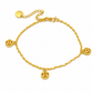 ⏳🔥LIMITED-TIME 50% OFF! ⏰✨Women Double Layer Gold Tone Heart Charm Anklet with Small Beads Foot Jewelry Gift✨