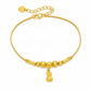 ⏳🔥LIMITED-TIME 50% OFF! ⏰✨Women Double Layer Gold Tone Heart Charm Anklet with Small Beads Foot Jewelry Gift✨