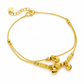 ⏳🔥LIMITED-TIME 50% OFF! ⏰✨Women Double Layer Gold Tone Heart Charm Anklet with Small Beads Foot Jewelry Gift✨