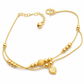 ⏳🔥LIMITED-TIME 50% OFF! ⏰✨Women Double Layer Gold Tone Heart Charm Anklet with Small Beads Foot Jewelry Gift✨