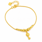 ⏳🔥LIMITED-TIME 50% OFF! ⏰✨Women Double Layer Gold Tone Heart Charm Anklet with Small Beads Foot Jewelry Gift✨