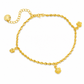 ⏳🔥LIMITED-TIME 50% OFF! ⏰✨Women Double Layer Gold Tone Heart Charm Anklet with Small Beads Foot Jewelry Gift✨