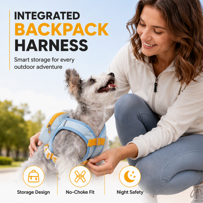 ⏳🔥LIMITED-TIME 50% OFF! ⏰Vest Style Pet Backpack Harness🐱