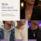 ⏳🔥LIMITED-TIME 50% OFF! ⏰Hip Hop Double Layer Baguette Rhinestone Cross Brass with Figaro Chain✝️