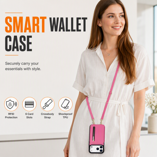 ⏳🔥LIMITED-TIME 50% OFF! ⏰Bi-Fold Crossbody Wallet Phone Case📱