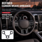⏳🔥LIMITED-TIME 50% OFF! ⏰🚛 Steering Wheel Trim Cover For RAM Trucks – Carbon Look, Scratch-proof, Snap-on 🛠️