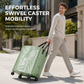 ⏳🔥LIMITED-TIME 50% OFF! ⏰Large Capacity Waterproof Foldable Moving Bag with Wheels Heavy Duty Rolling Storage Tote for College Dorm and Household Organization🛍️