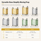 ⏳🔥LIMITED-TIME 50% OFF! ⏰Large Capacity Waterproof Foldable Moving Bag with Wheels Heavy Duty Rolling Storage Tote for College Dorm and Household Organization🛍️