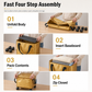 ⏳🔥LIMITED-TIME 50% OFF! ⏰Large Capacity Waterproof Foldable Moving Bag with Wheels Heavy Duty Rolling Storage Tote for College Dorm and Household Organization🛍️