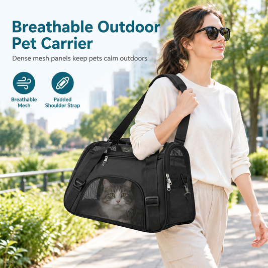 ⏳🔥LIMITED-TIME 50% OFF! ⏰Breathable Pet Shoulder Bag Portable Outdoor Travel Carrier for Cats and Dogs