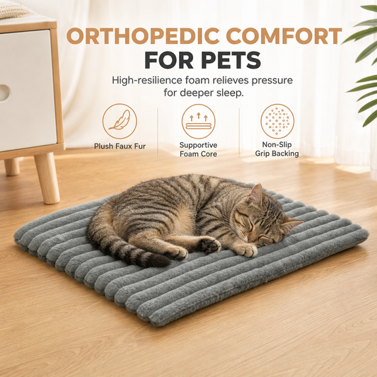 ⏳🔥LIMITED-TIME 50% OFF! ⏰Cozy Warm Plush Pet Sleeping Mat🐾🛋️